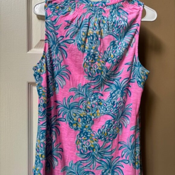 NWT Lilly Pulitzer Essie Tank Top in Pelican Pink Beat the Heat size Medium - Picture 2 of 3